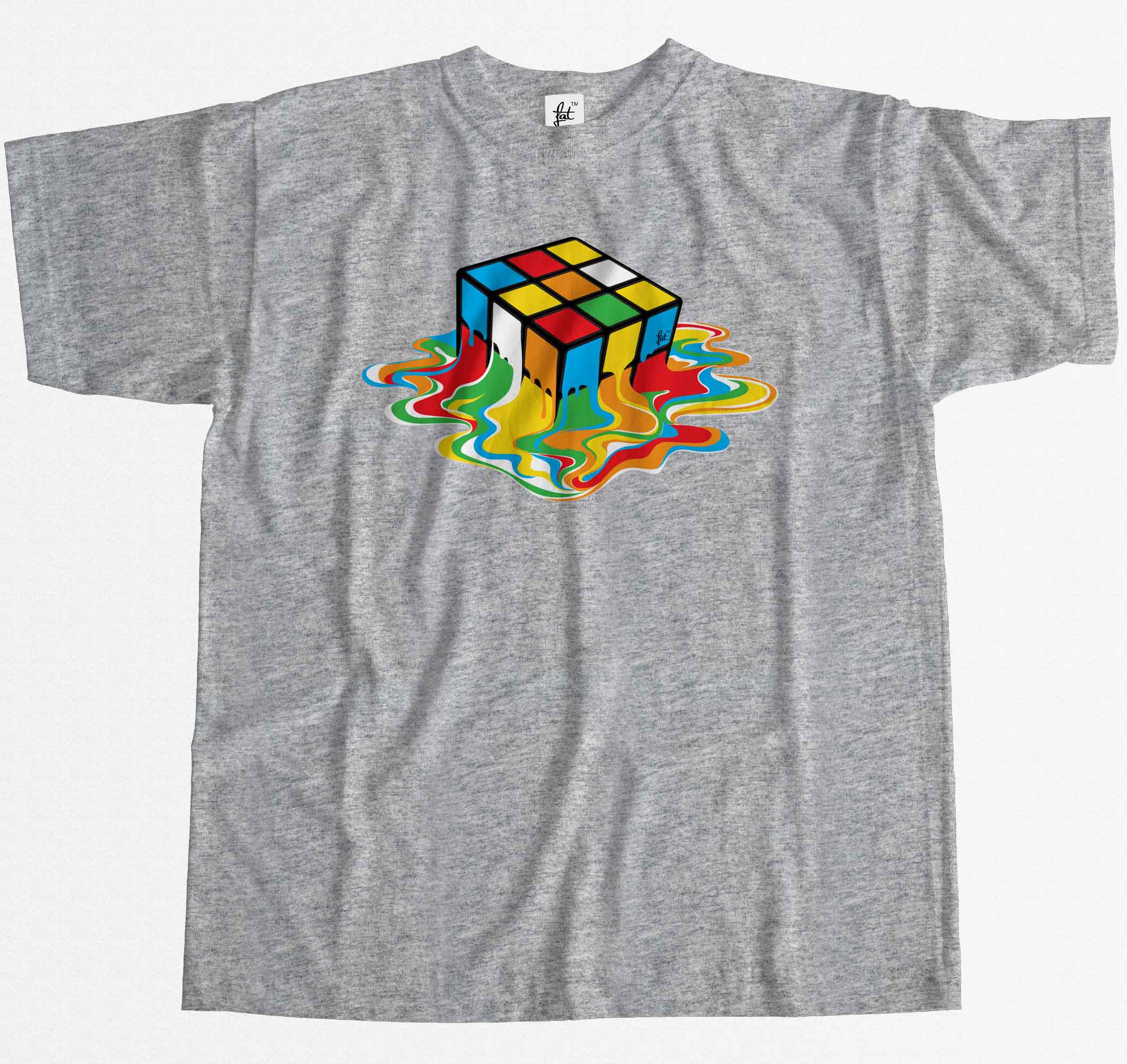 rubix cube melting shirt