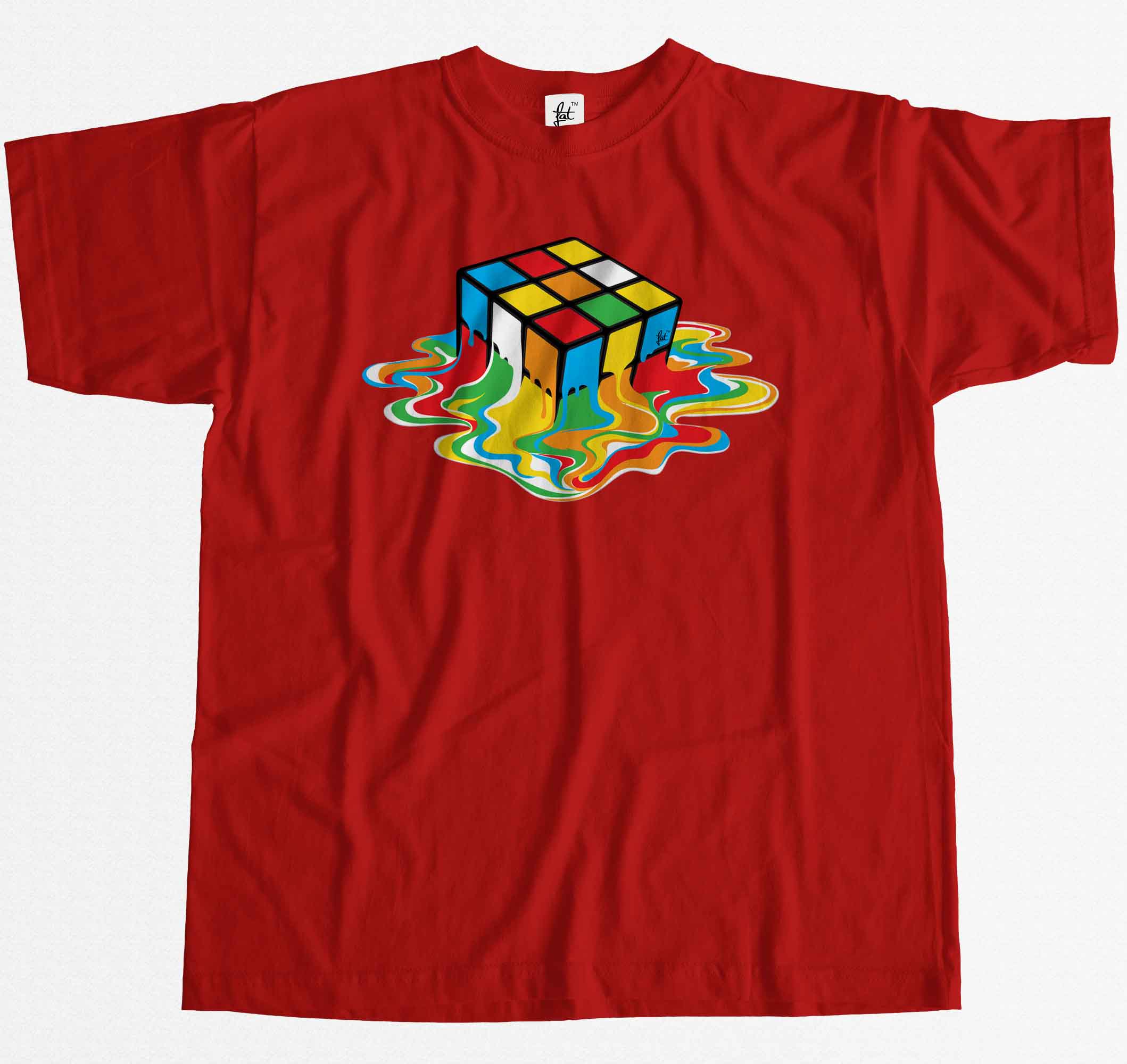 rubix cube melting shirt